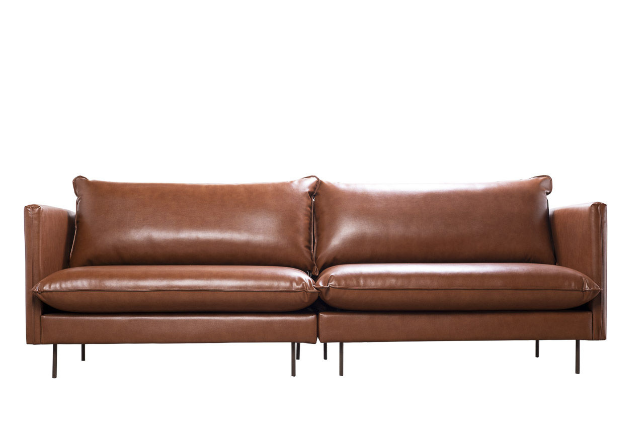Sofá de couro Estofado Suprema Poltrona Luxo S-53 (1)
